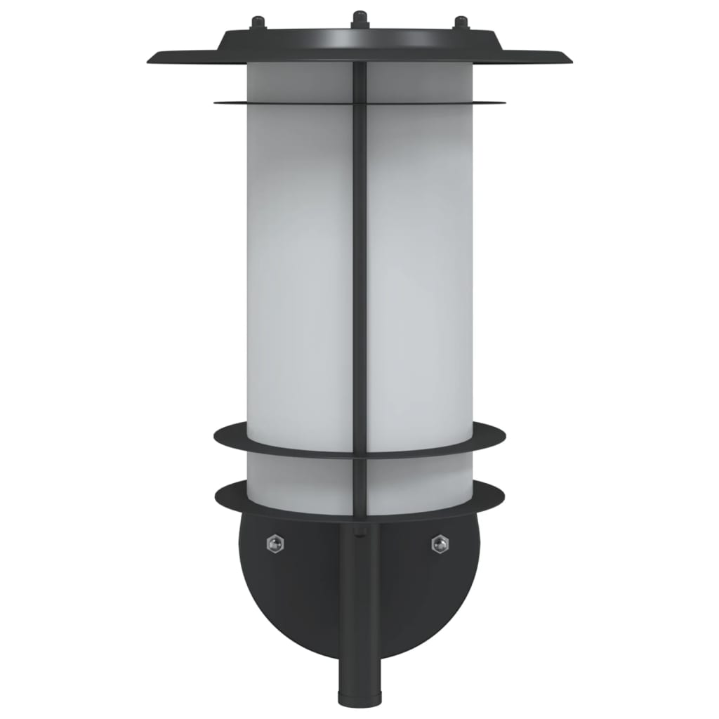 Outdoor Wall Light Black Stainless Steel