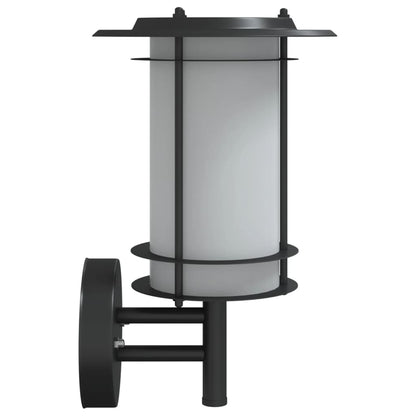 Outdoor Wall Light Black Stainless Steel