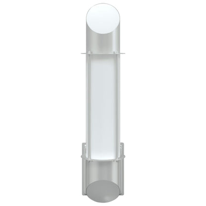 Outdoor Wall Light Silver Stainless Steel