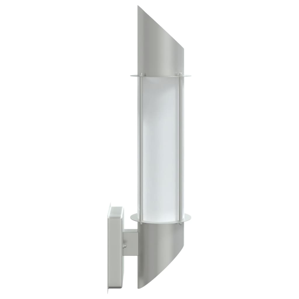 Outdoor Wall Lights 2pcs Silver Stainless Steel