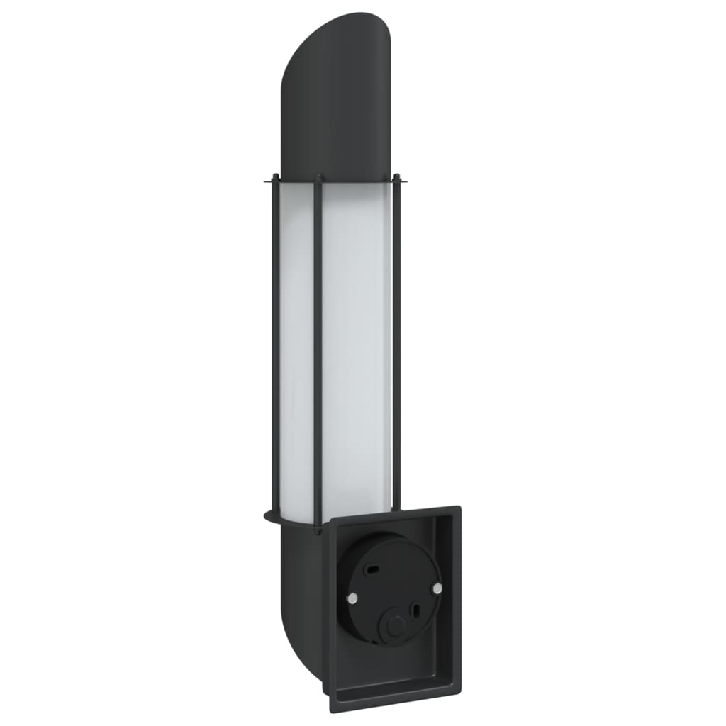 Outdoor Wall Lights 2pcs Black Stainless Steel