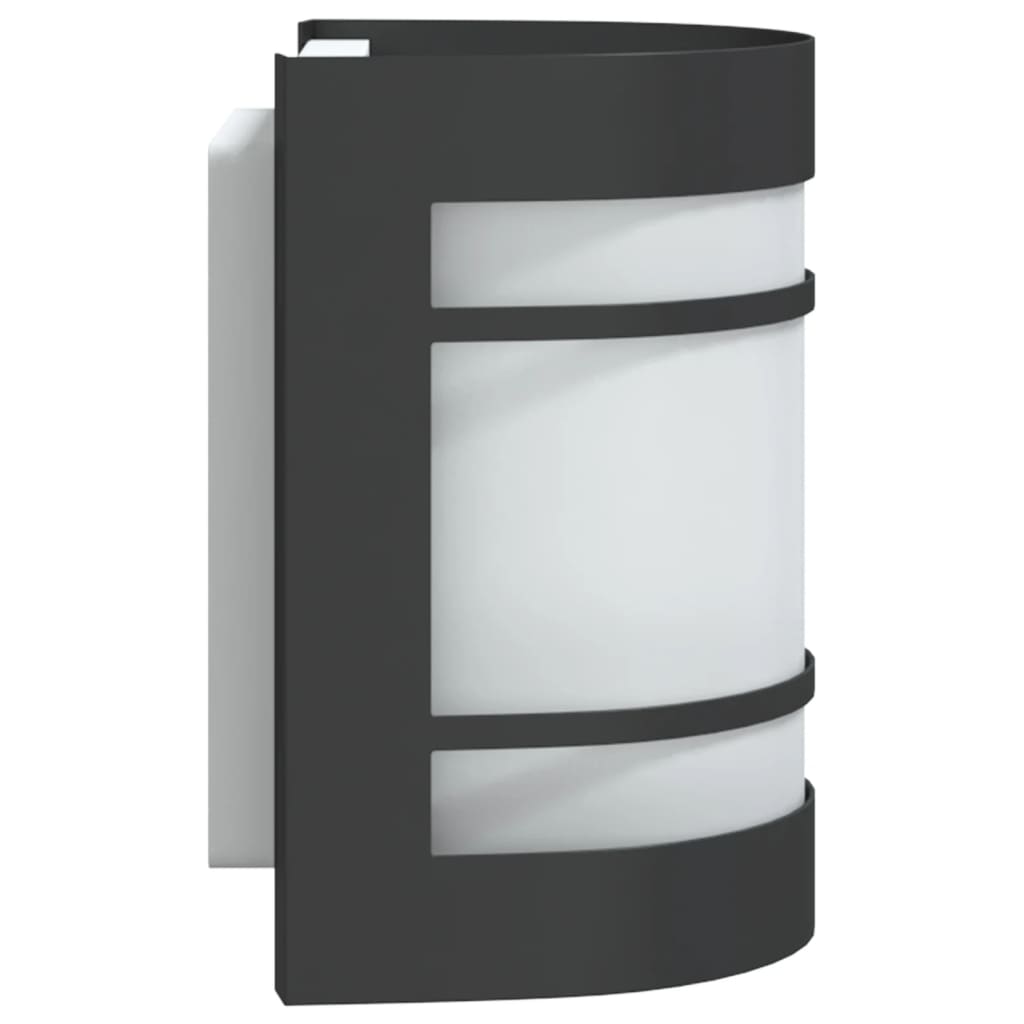 Outdoor Wall Light Black Stainless Steel