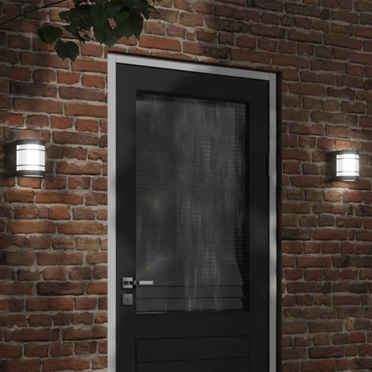 Outdoor Wall Light Black Stainless Steel