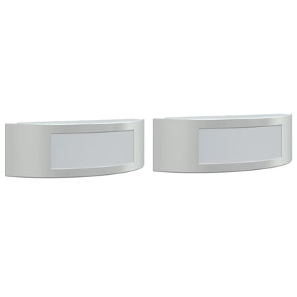 Outdoor Wall Lights 2pcs Silver Stainless Steel