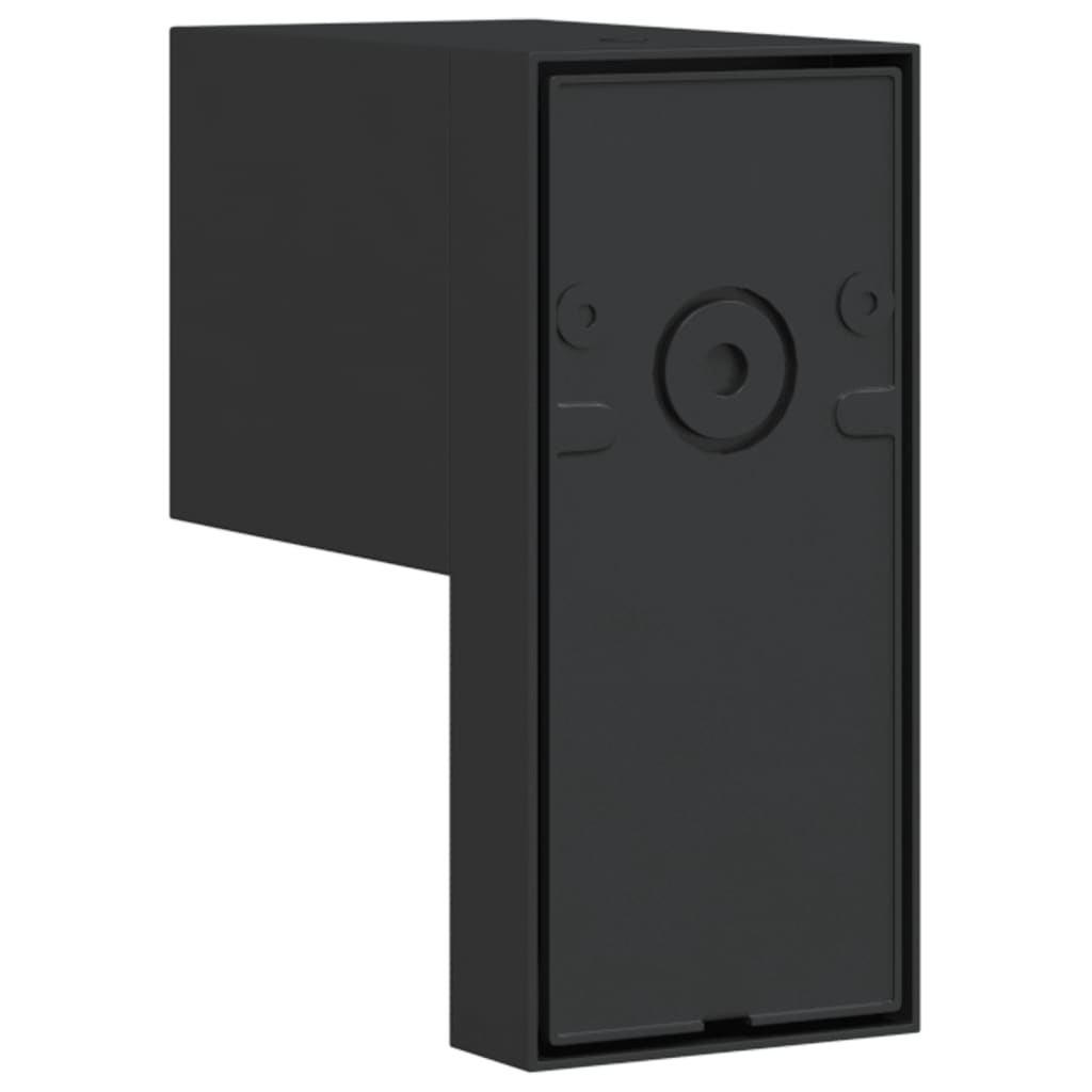 Outdoor Wall Light with Sensor Black Die-cast Aluminium