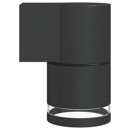 Outdoor Wall Lights 2pcs Black Die-cast Aluminium