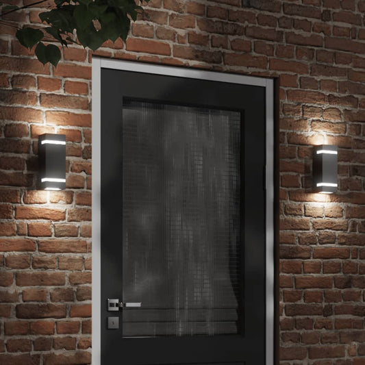 Outdoor Wall Light Black Stainless Steel