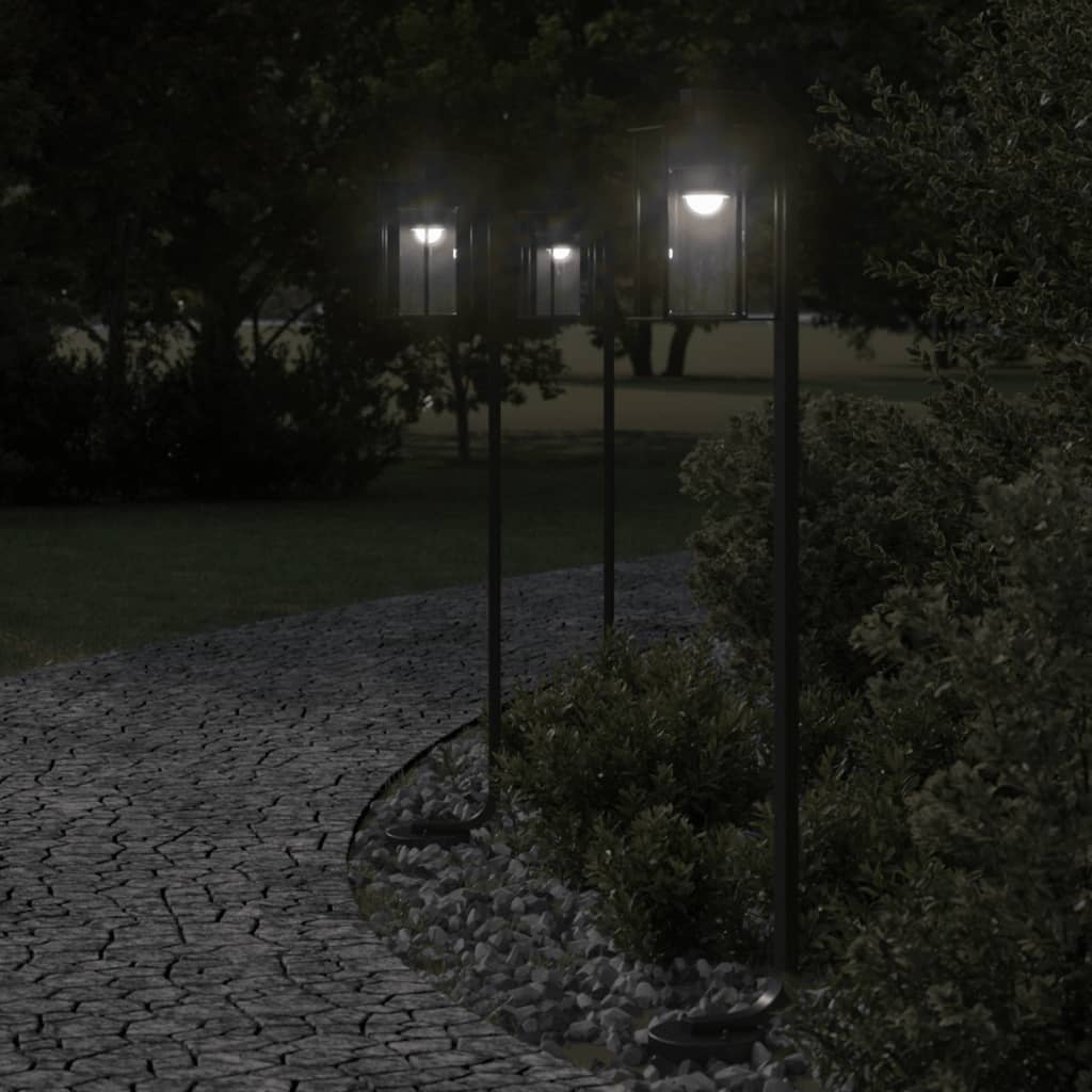 Outdoor Floor Lamp Black 100 cm Stainless Steel