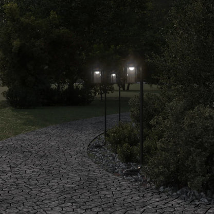 Outdoor Floor Lamps 3pcs Black 100 cm Stainless Steel