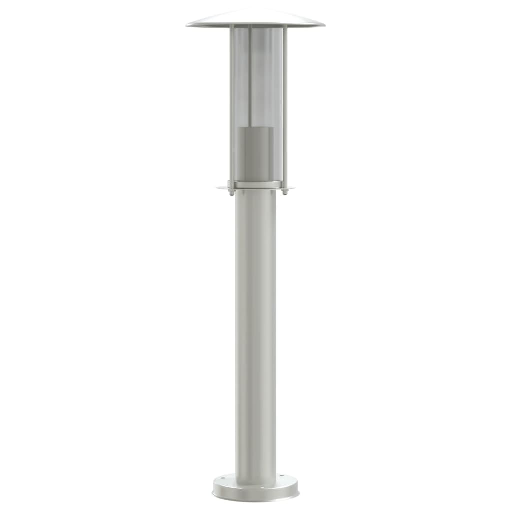 Outdoor Floor Lamps 3pcs Silver 60 cm Stainless Steel