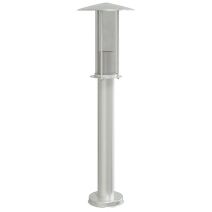 Outdoor Floor Lamps 3pcs Silver 60 cm Stainless Steel