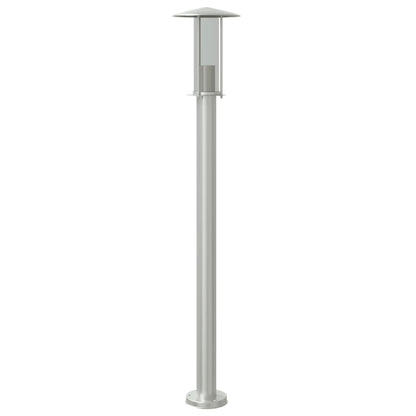 Outdoor Floor Lamp Silver 100 cm Stainless Steel