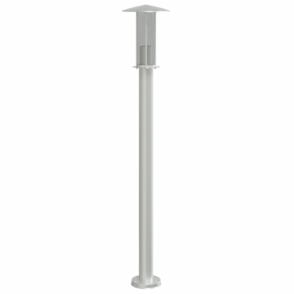 Outdoor Floor Lamp Silver 100 cm Stainless Steel