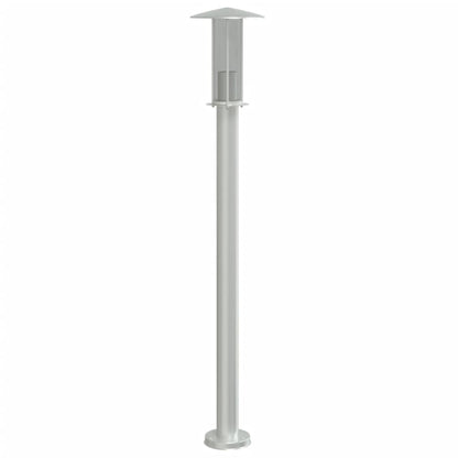 Outdoor Floor Lamp Silver 100 cm Stainless Steel