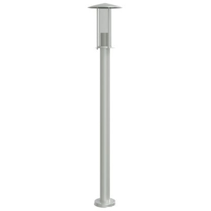 Outdoor Floor Lamp Silver 100 cm Stainless Steel