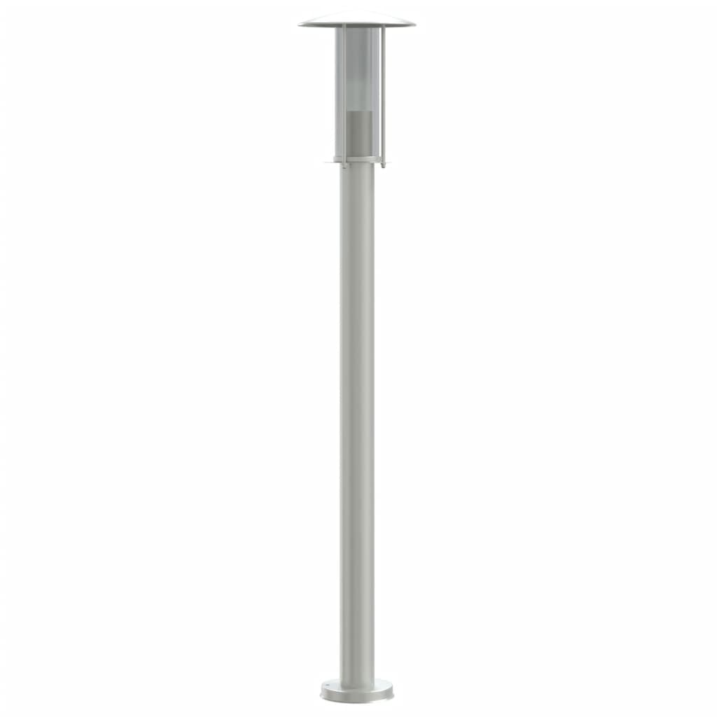 Outdoor Floor Lamp Silver 100 cm Stainless Steel