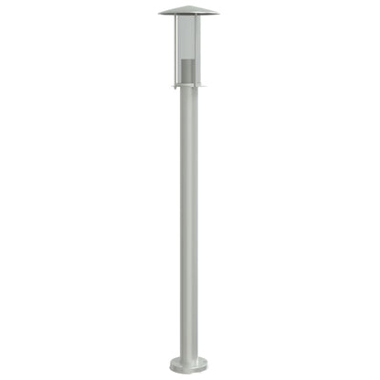 Outdoor Floor Lamps 3pcs Silver 100 cm Stainless Steel