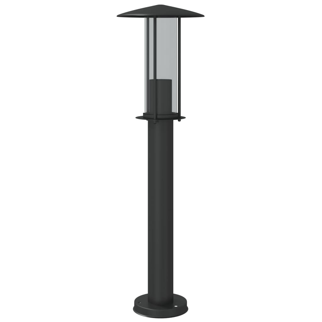 Outdoor Floor Lamps 3pcs Black 60 cm Stainless Steel