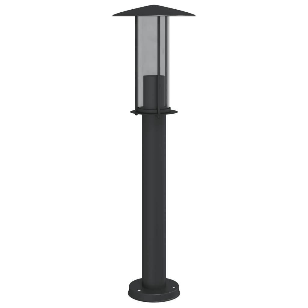 Outdoor Floor Lamps 3pcs Black 60 cm Stainless Steel