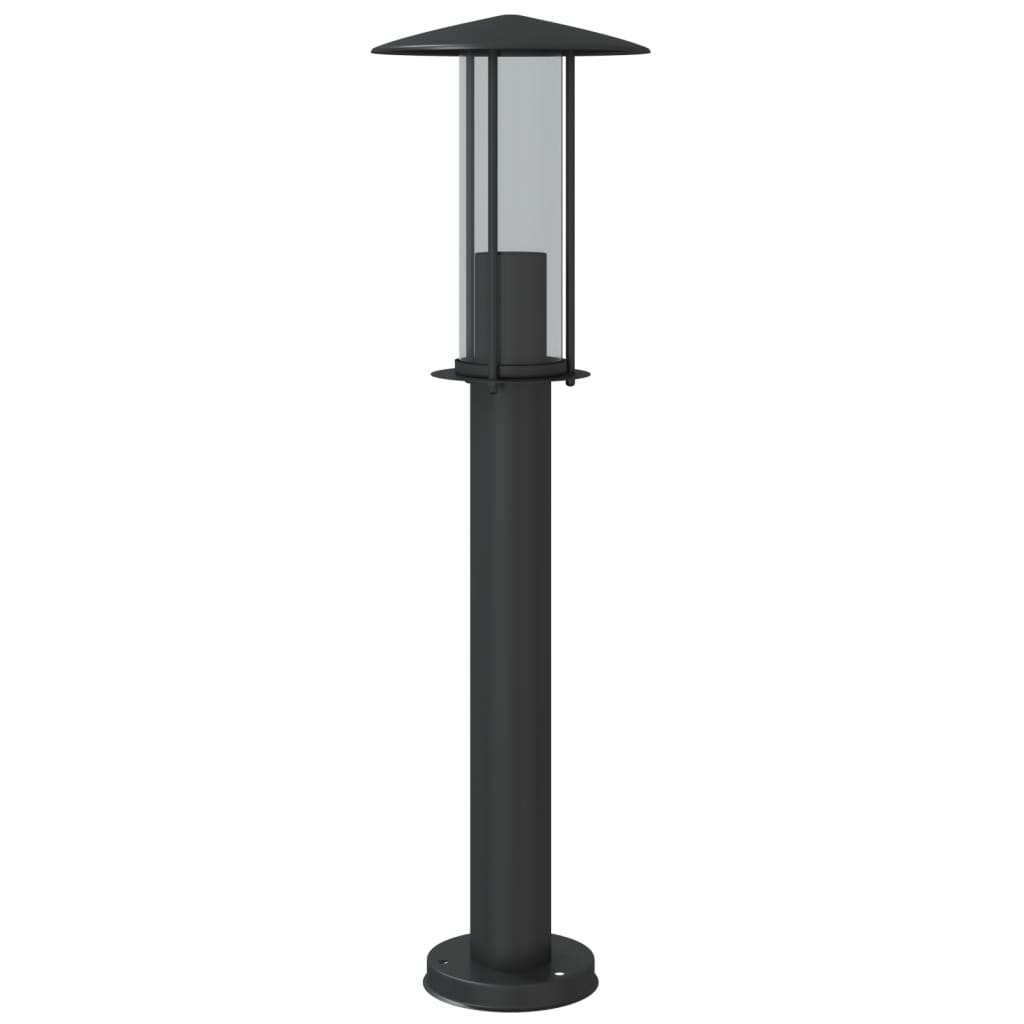 Outdoor Floor Lamps 3pcs Black 60 cm Stainless Steel