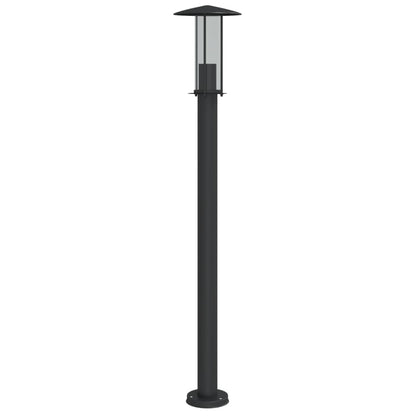 Outdoor Floor Lamp Black 100 cm Stainless Steel