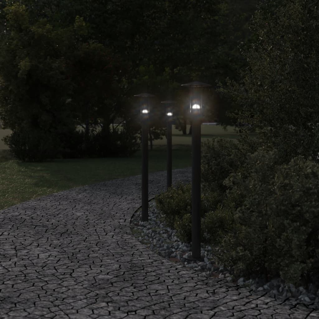 Outdoor Floor Lamp Black 100 cm Stainless Steel