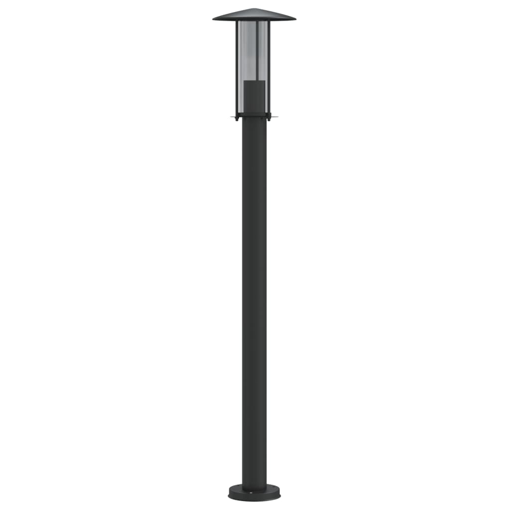 Outdoor Floor Lamp Black 100 cm Stainless Steel