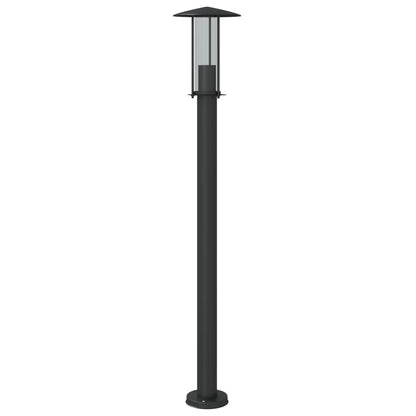 Outdoor Floor Lamp Black 100 cm Stainless Steel