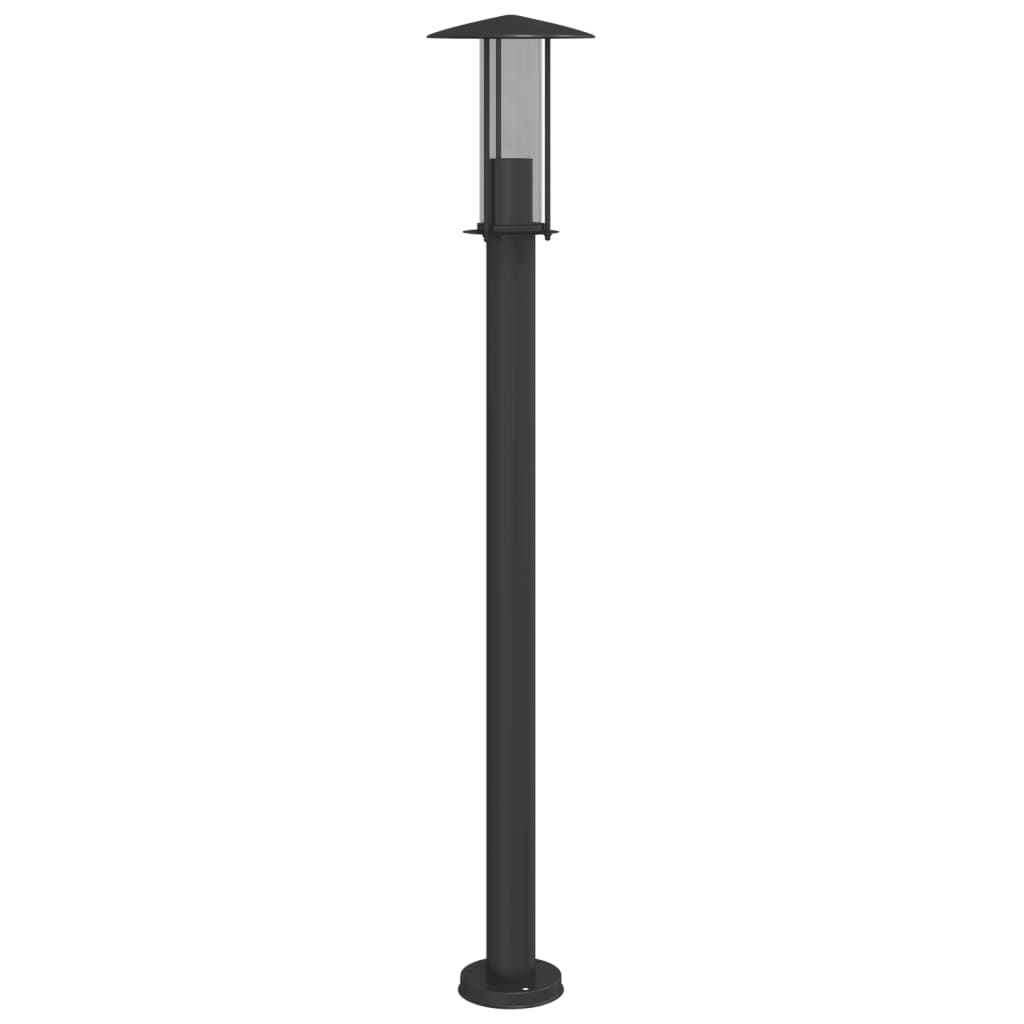 Outdoor Floor Lamp Black 100 cm Stainless Steel