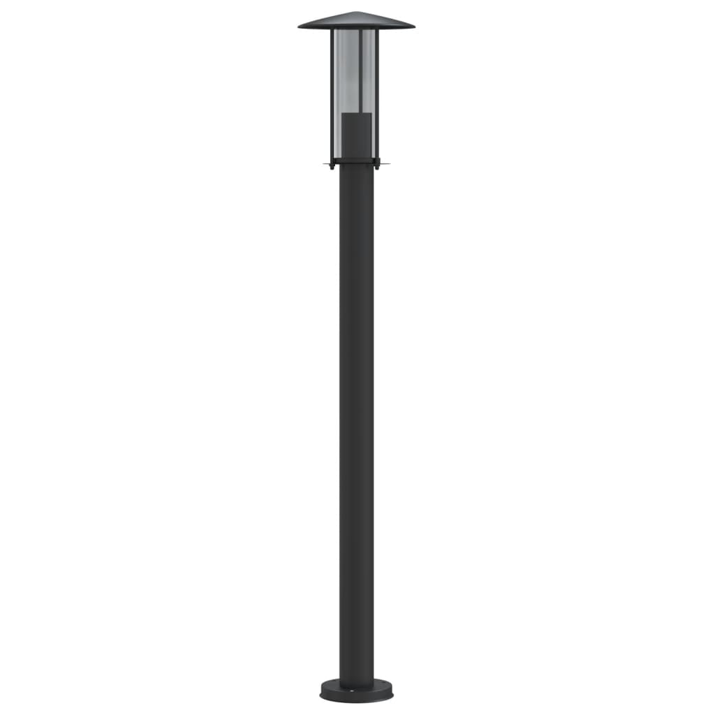 Outdoor Floor Lamps 3pcs Black 100 cm Stainless Steel