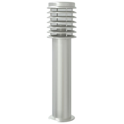 Outdoor Floor Lamp Silver 60 cm Stainless Steel