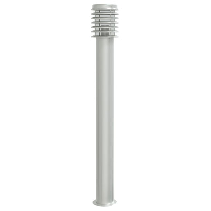 Outdoor Floor Lamp Silver 110cm Stainless Steel