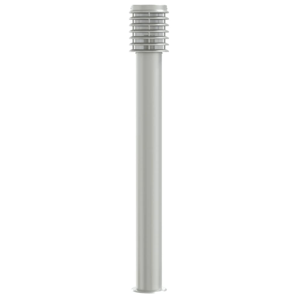 Outdoor Floor Lamp Silver 110cm Stainless Steel