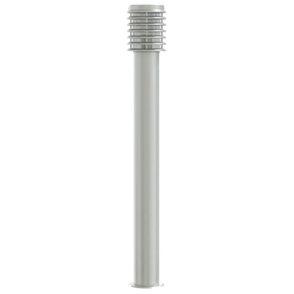 Outdoor Floor Lamp Silver 110cm Stainless Steel