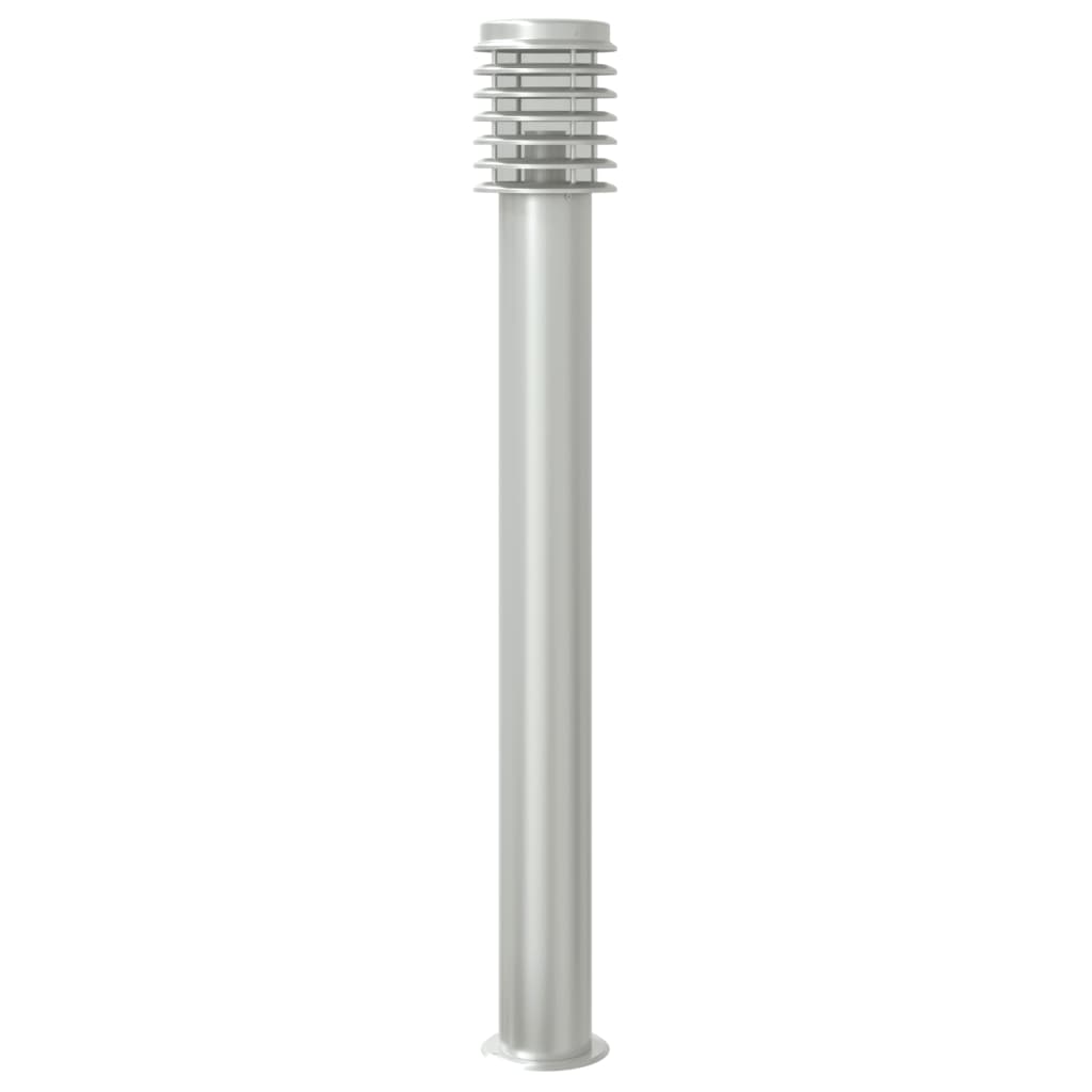 Outdoor Floor Lamp Silver 110cm Stainless Steel