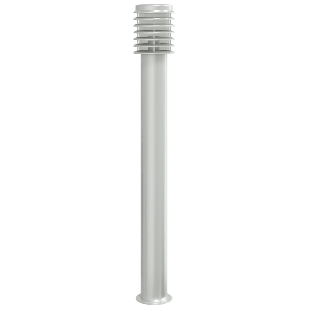 Outdoor Floor Lamp Silver 110cm Stainless Steel