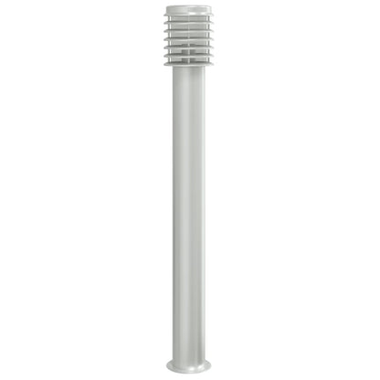 Outdoor Floor Lamp Silver 110cm Stainless Steel