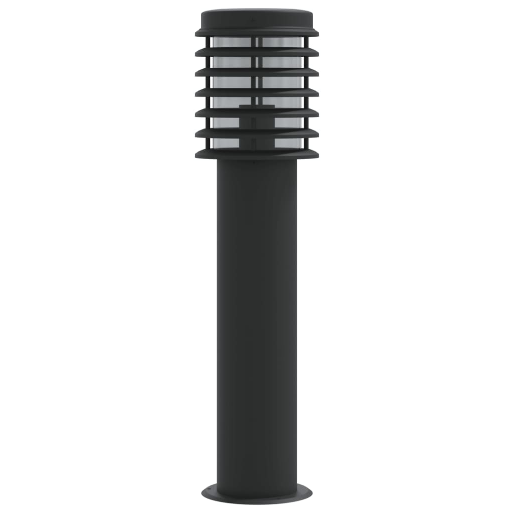 Outdoor Floor Lamps 3pcs Black 60 cm Stainless Steel