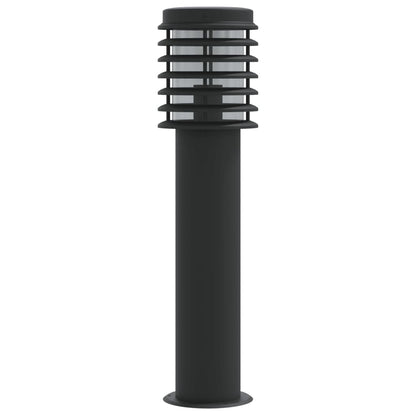 Outdoor Floor Lamps 3pcs Black 60 cm Stainless Steel