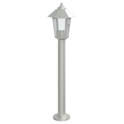 Outdoor Floor Lamp Silver 80 cm Stainless Steel