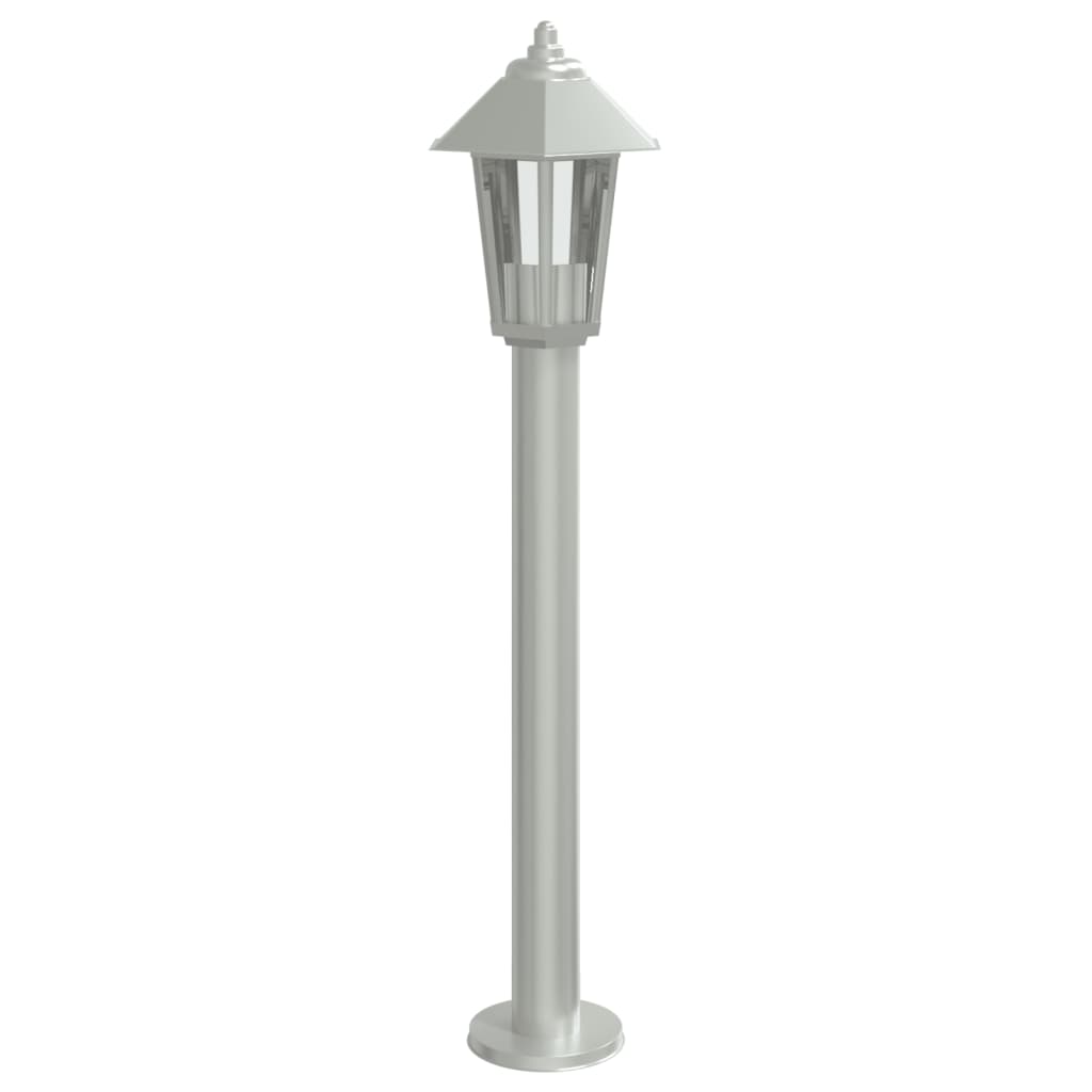 Outdoor Floor Lamp Silver 80 cm Stainless Steel