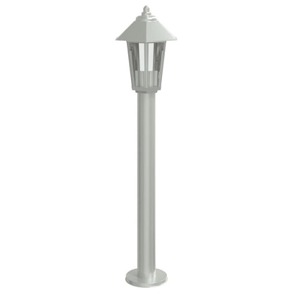 Outdoor Floor Lamp Silver 80 cm Stainless Steel