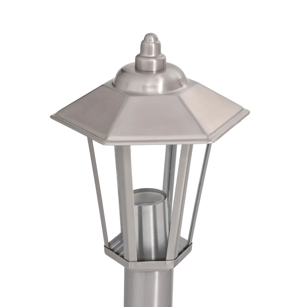 Outdoor Floor Lamp Silver 80 cm Stainless Steel