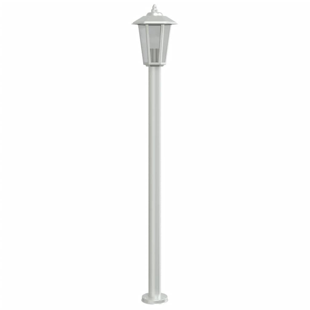 Outdoor Floor Lamp Silver 120 cm Stainless Steel