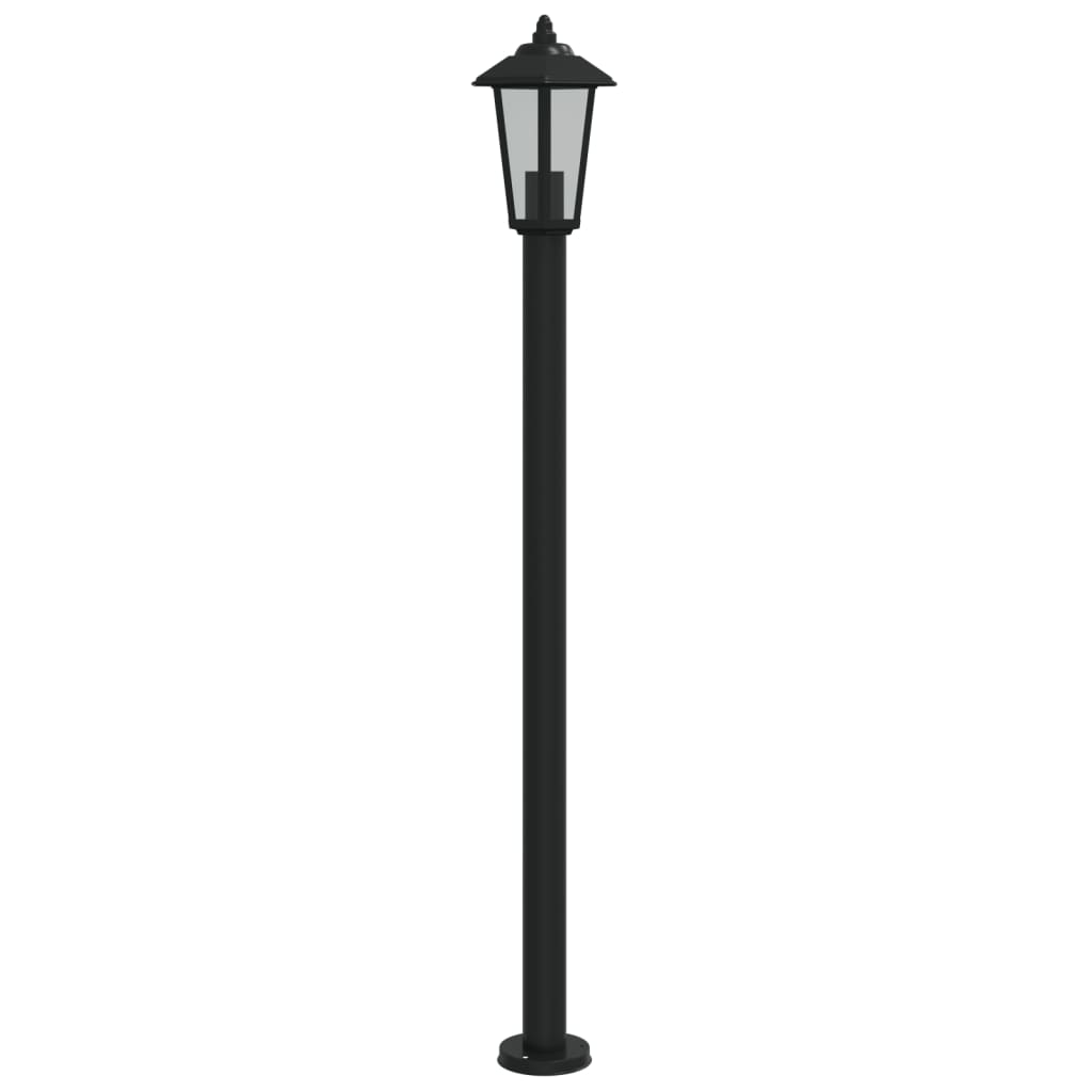 Outdoor Floor Lamp Black 120 cm Stainless Steel