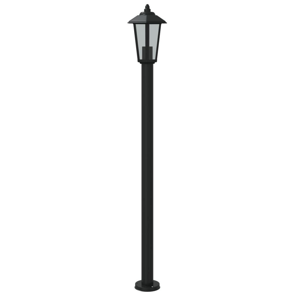 Outdoor Floor Lamp Black 120 cm Stainless Steel