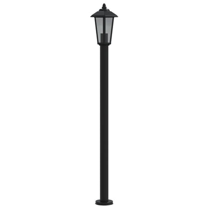 Outdoor Floor Lamp Black 120 cm Stainless Steel