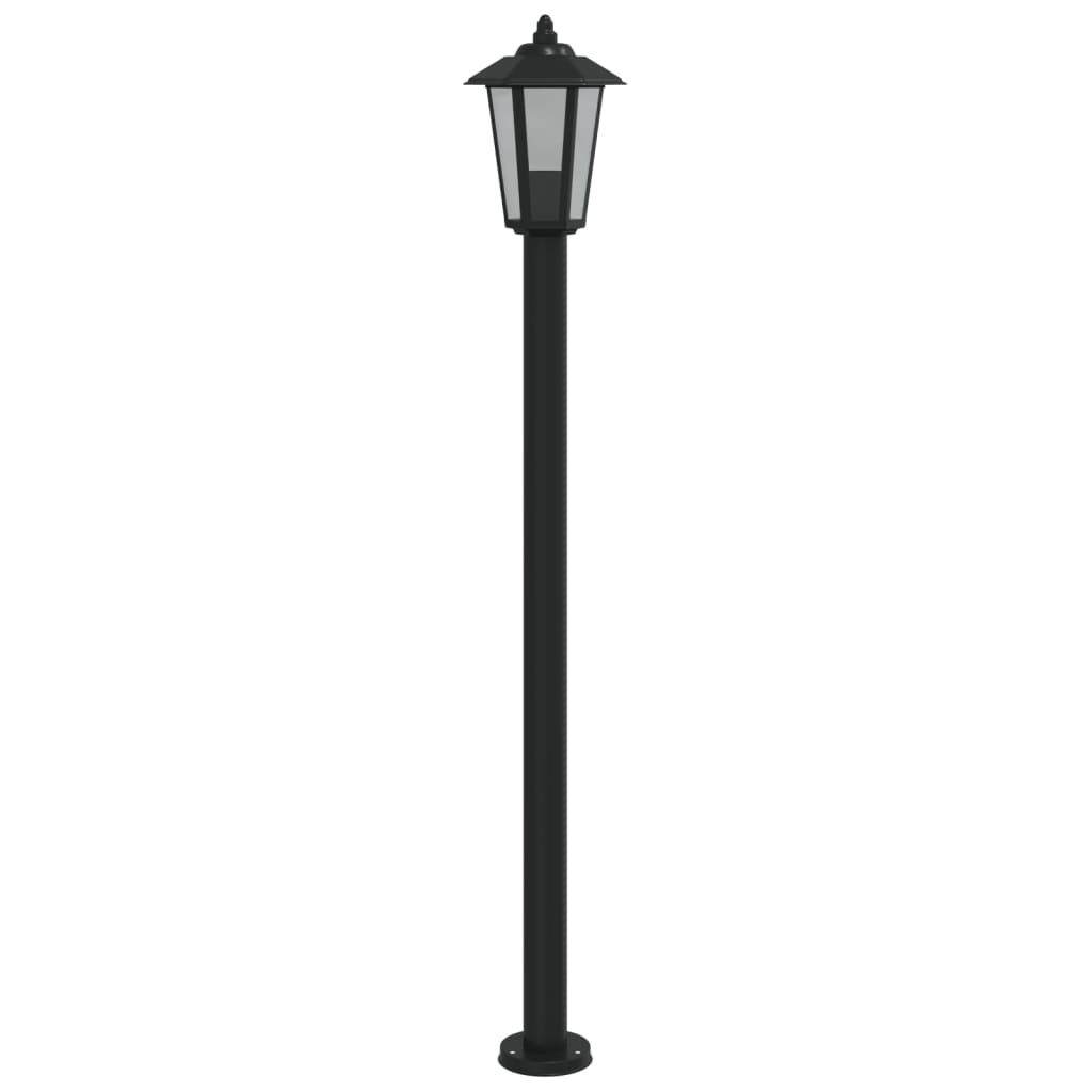 Outdoor Floor Lamp Black 120 cm Stainless Steel