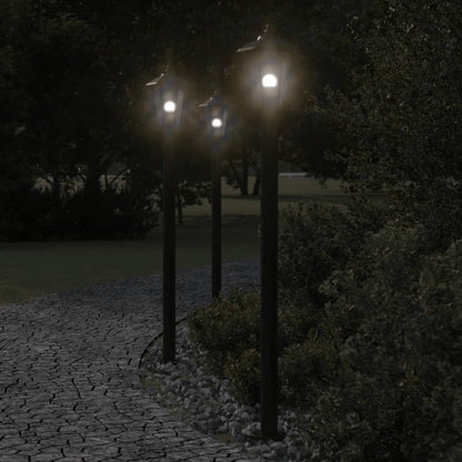 Outdoor Floor Lamp Black 120 cm Stainless Steel