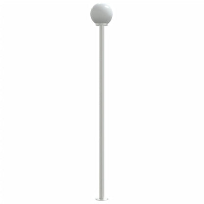 Outdoor Floor Lamps 3pcs Silver 215 cm Stainless Steel